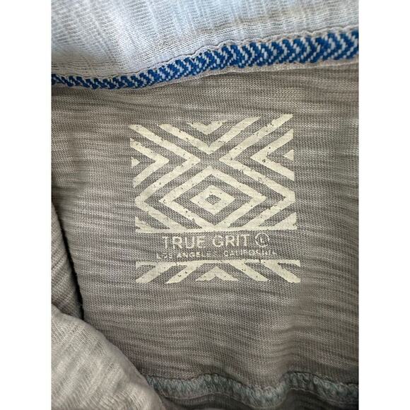 True Grit Men's Cotton Polo Classic Fit  Light Khaki Short Sleeve Men's L - Picture 3 of 7